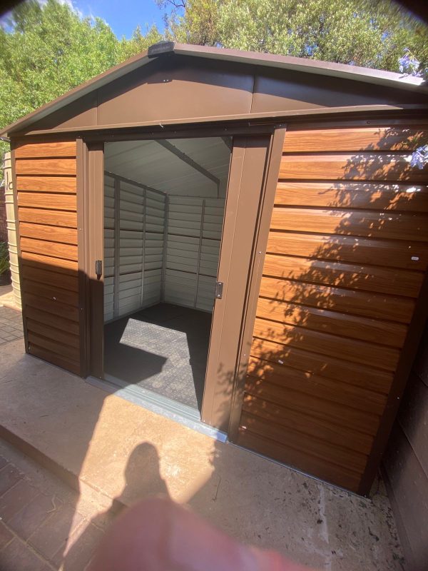 Tidy Shop Tall Brown A 2m x 2.4m x 2.15m (TSTSAA) 10 Year Warranty. Imported from the UK - Image 11